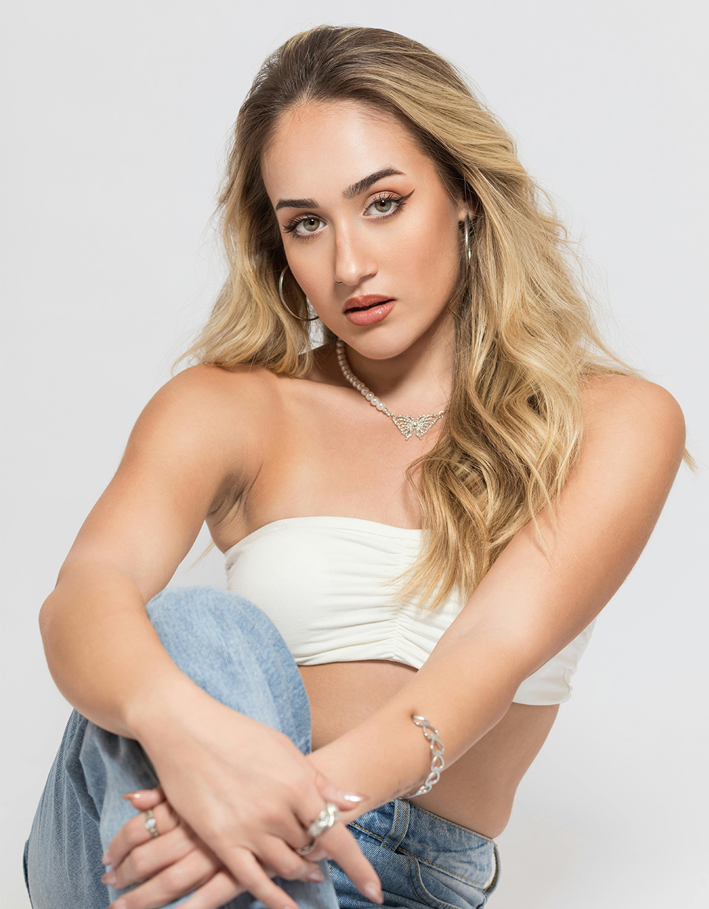 BEHERAMODA LUXE RIBBED CROP TOP